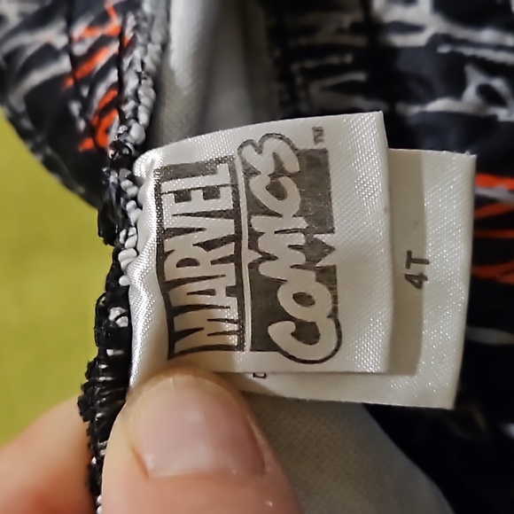 Marvel Comics Disney Spiderman Drawstring Side Pocket Gym Shorts Black Red White - Picture 4 of 6